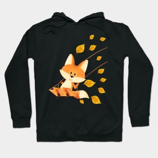 Fox on swing Hoodie